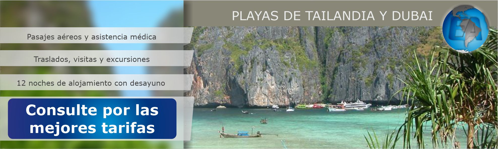 Playas de Tailandia y Dubai